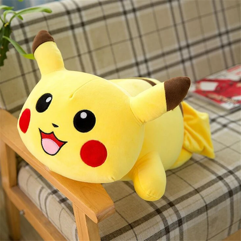 40-70 см Kawaii Пикачу плюшевая игрушка кукла, плюшевая подушка в форме Пикачу животные игрушки для детей подарок, игрушки peluche