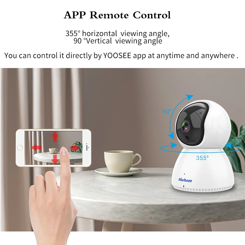 Marlboze 1080P wifi наружная ip камера Yoosee управление приложением 2MP HD пули черная