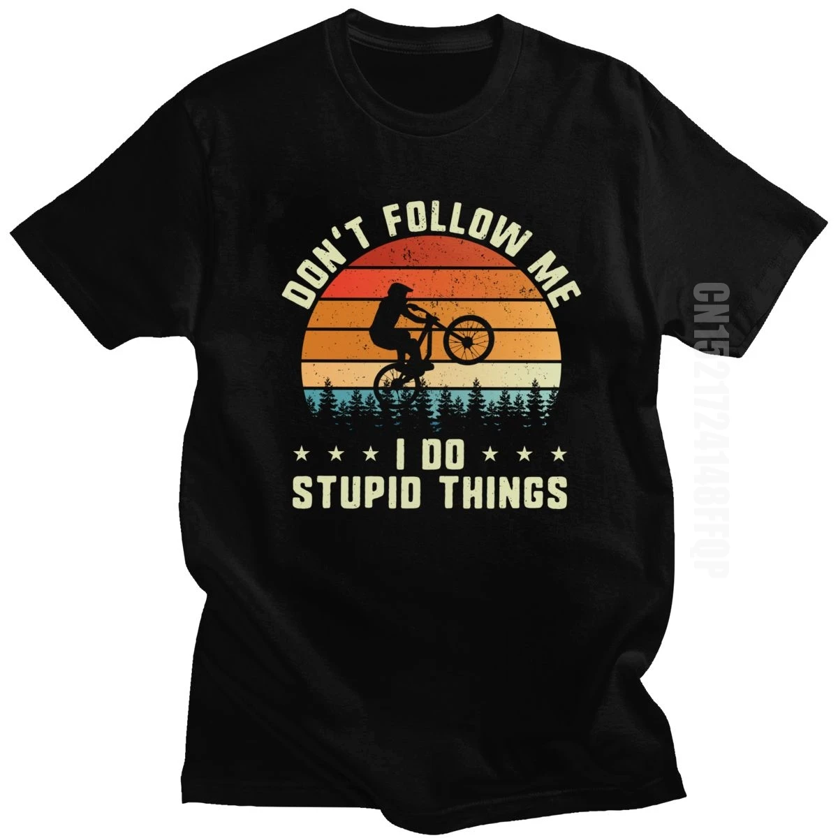 Винтажная хлопковая футболка с надписью Don't Follow Me I Do глупые вещи для мужчин