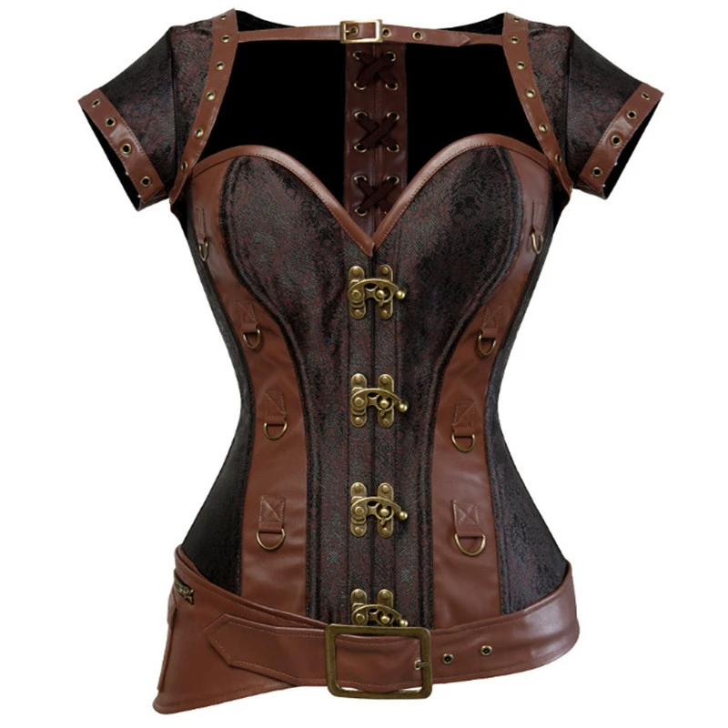 steampunk-sexy-corsetto-donna-marrone-overbust-corsetto-top-scialle-abito-abiti-gotici-retro-body-shaper-bustier-modellistica-shapewear