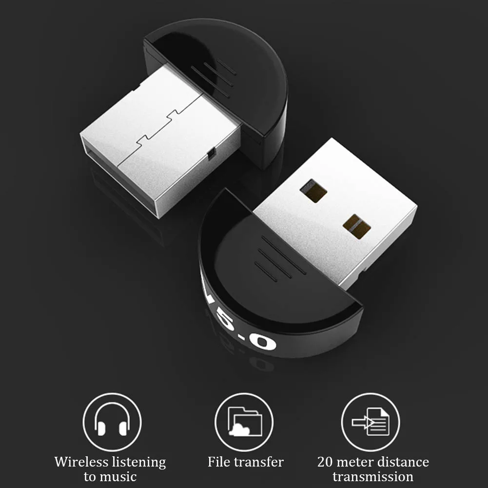 V5.0 приемник Беспроводной ключ аудио передатчик USB Bluetooth адаптер высокое Скорость стерео мини Динамик музыкальный ноутбук ПК компьютер