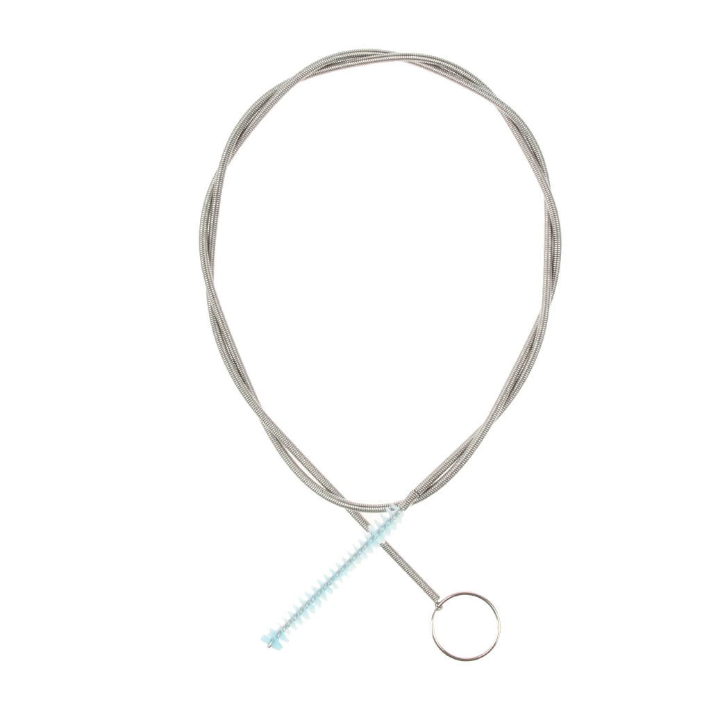 Folding Hydration Pack Hose Brush Water Bag Tube Spring Scrub Pipe Cleaner