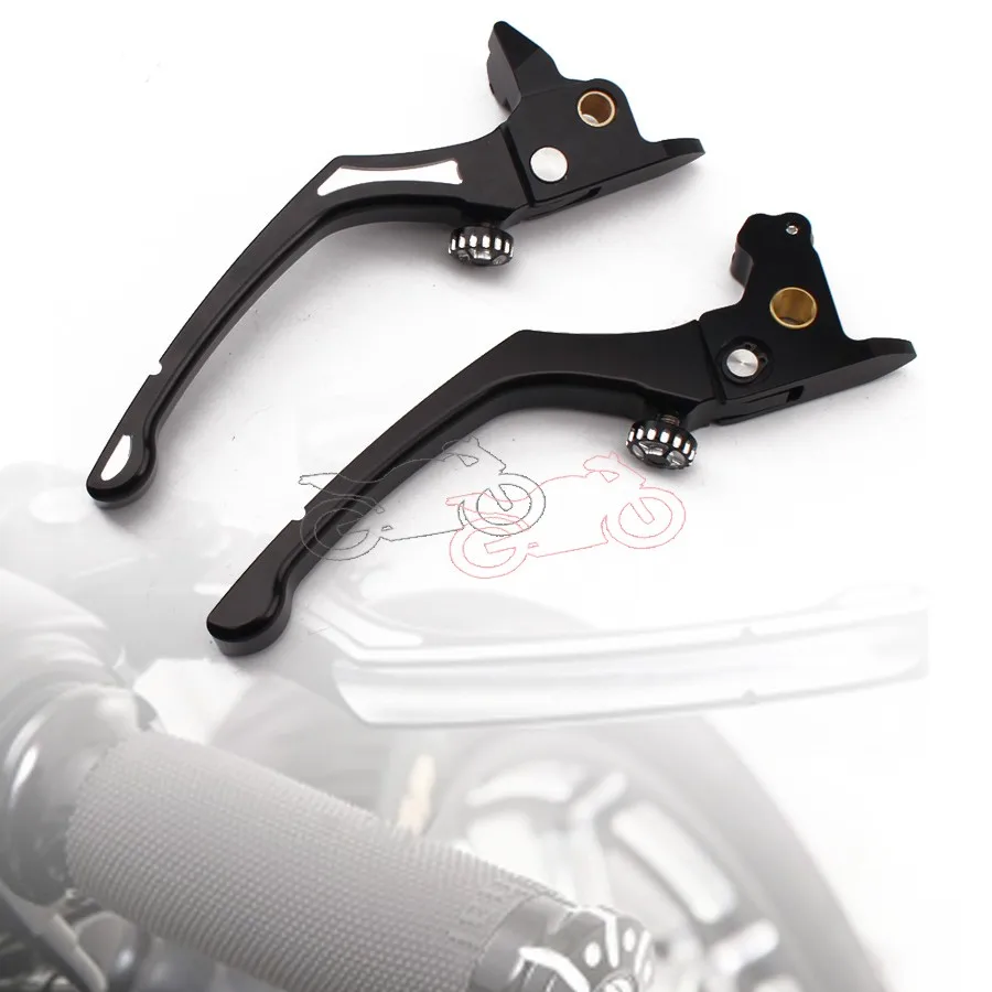 1pair Black Aluminum Regulator Motorcycle Brake Clutch Left&Right Handlebar Lever For Harley- Touring CVO Parts