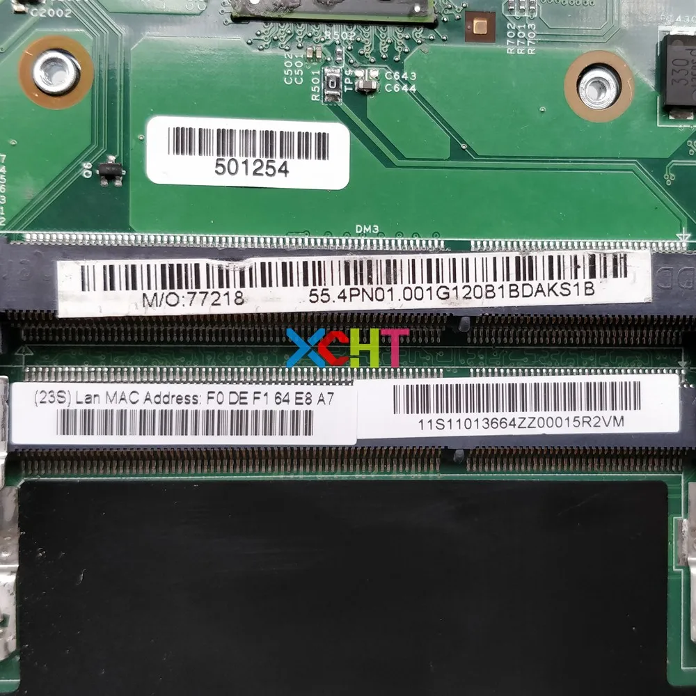 Placa-mãe para Computador Portátil Lenovo B575 B575e 48.4pn01. 021 w E350 Cpu Usada 48.4pn01. 011 48.4pn01. Placa-mãe para notebook - Imagem 3