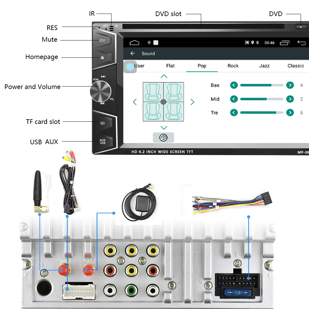 Podofo 2 Din Android 6.0 samochodów ODTWARZACZ DVD GPS z ekranem dotykowym i modułem Bluetooth samochodowego zestawu Stereo MP3 MP4 samochód odtwarzacz multimedialny wsparcie lustro Link Podofo 2 Din Android 6.0 samochodów ODTWARZACZ DVD GPS z ekranem dotykowym i modułem Bluetooth samochodowego zestawu Stereo MP3 MP4 samochód odtwarzacz multimedialny wsparcie lustro Link