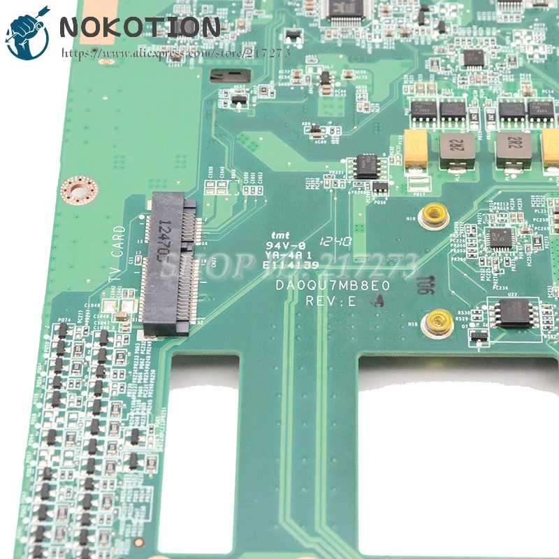 NOKOTION для lenovo IdeaCentre A720 материнская плата для ноутбука DA0QU7MB8E0 31QU7MB00V0 основная плата GT630M 1 ГБ DDR3