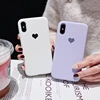 Candy Color Love Heart  Case for iPhone XR XS X Xs Max Phone Cover for iPhone 8 7 6 6S  Plus Soft TPU Silicone Cases Coque ► Photo 1/6
