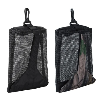 

2 Pieces Scuba Diving Dive Weight Pocket Accessories Mesh Bag With Snap Clip