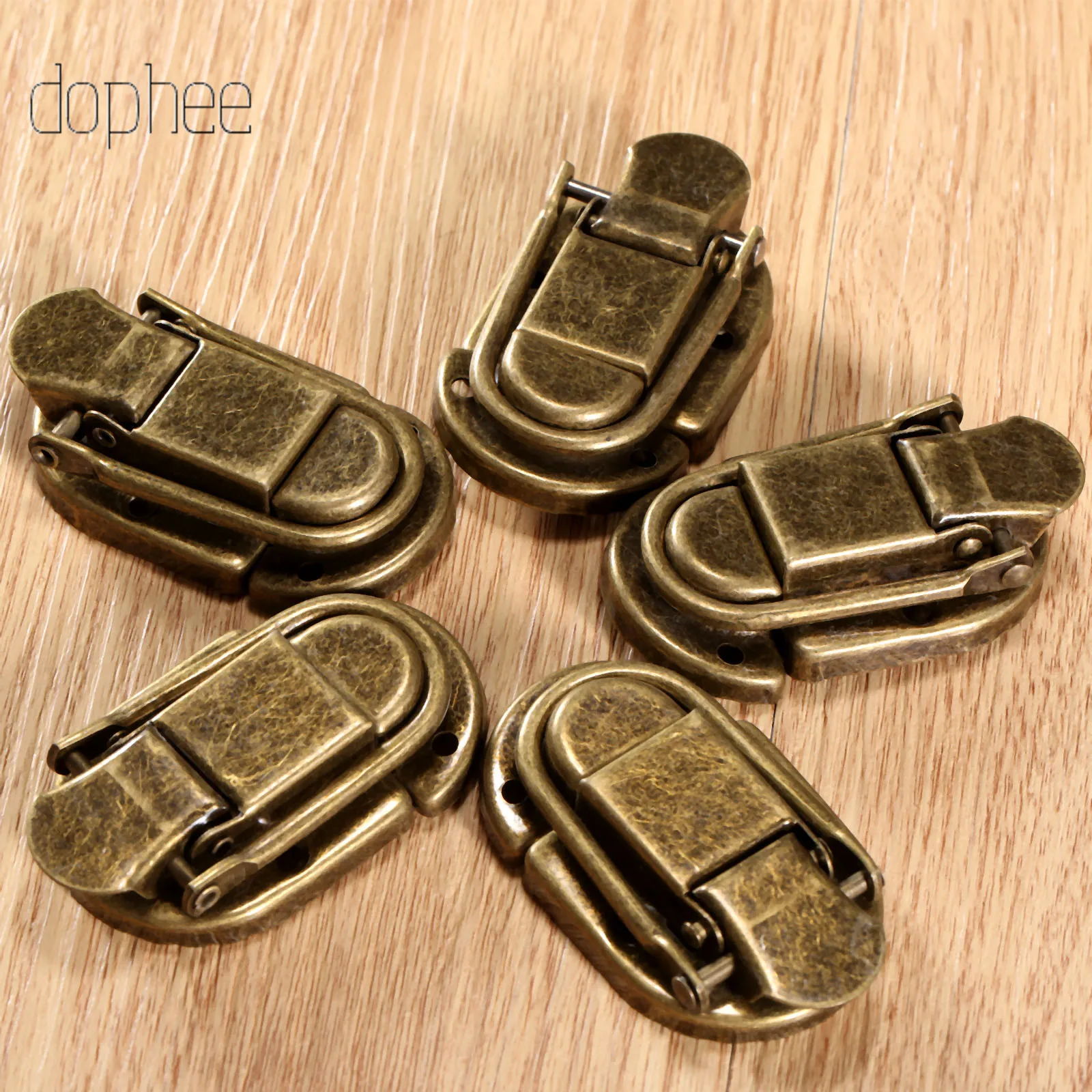 Dophee 5 шт. чехол застежка замок Ювелирное Украшение мебель Подарочная коробка