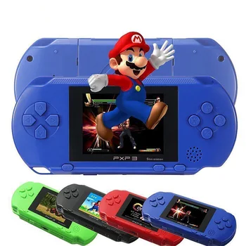 

16 Bit PXP3 Handheld Game Player Video Gaming Console with AV Cable+ Game Cards Classic Child Family Video PXP 3 Game Console
