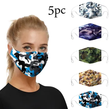 

5pc Mouth Masks Protective Masks Reuseable Cloth Mouth Face Mask Mouth-muffle Washable Mouth Cover FaceMasks mondmaskers