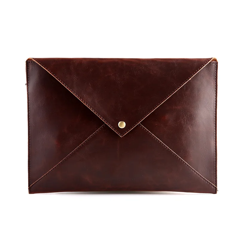 

The new men's bag tide Korean fashion hand envelope bag retro shoulder diagonal small bag file bag