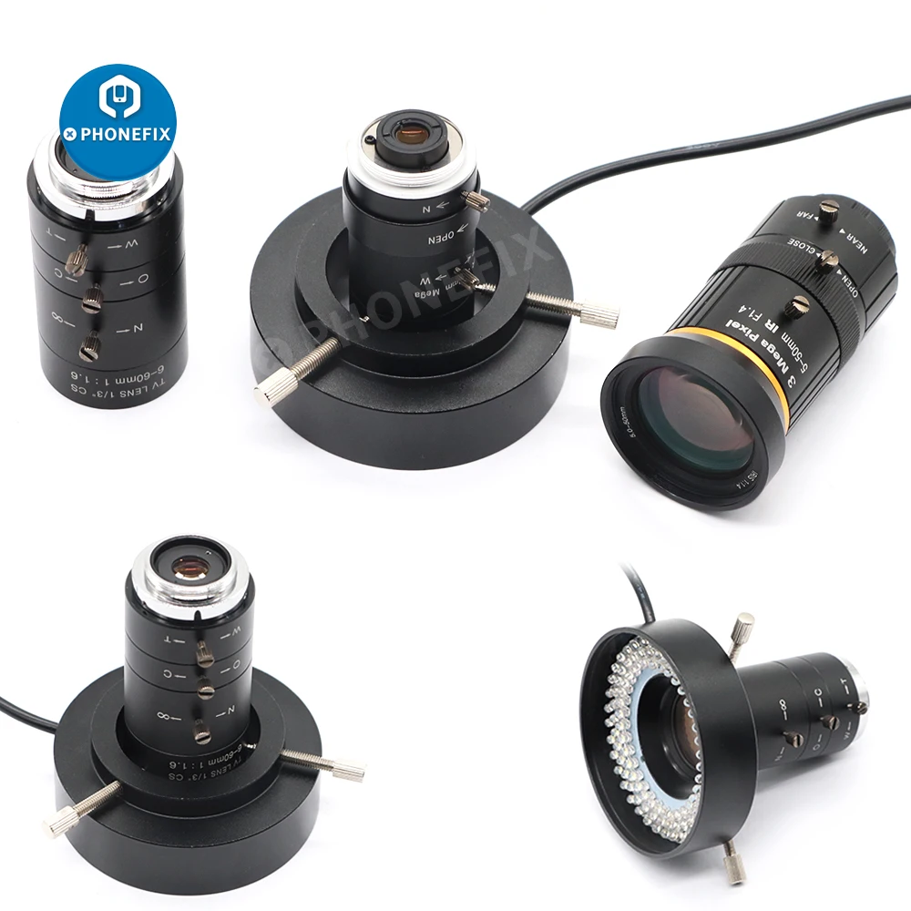 

Multicolor Machine Vision Camera LED Lighting Lamp Adjustable Ring 108 LED Light Illuminator Magnifier for Electronic Microscope