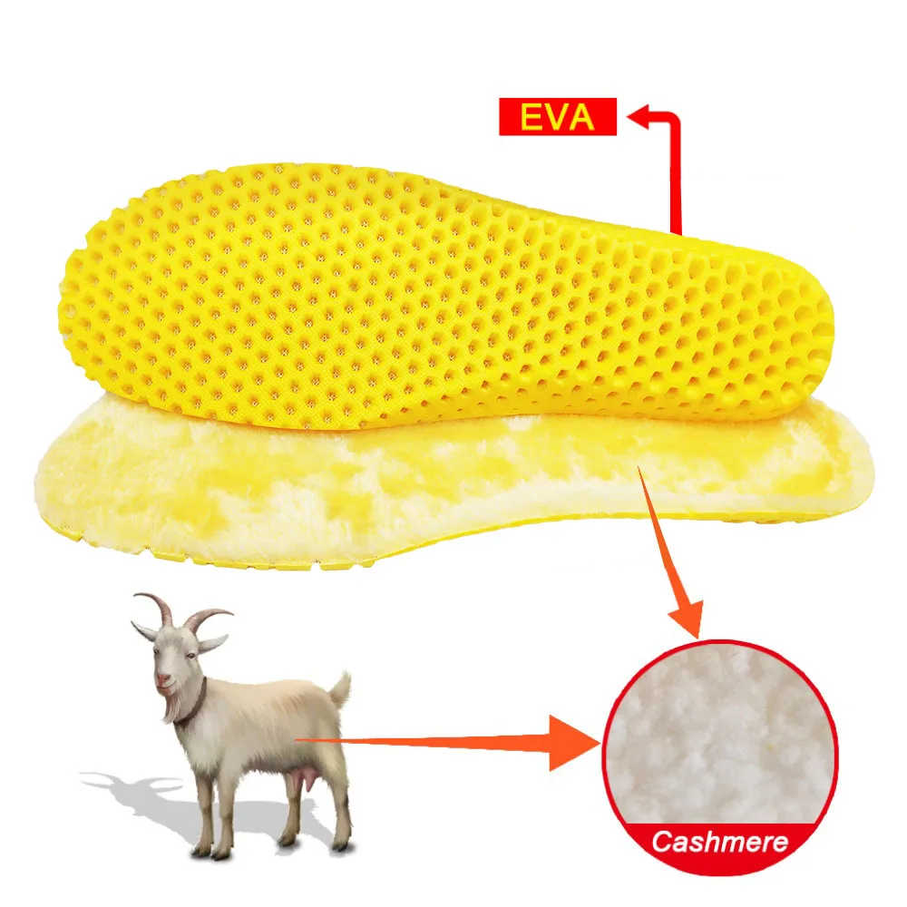 Теплые кашемировые теплые стельки, Утолщенные мягкие дышащие зимние спортивные ботинки, вставка для мужчин и женщин