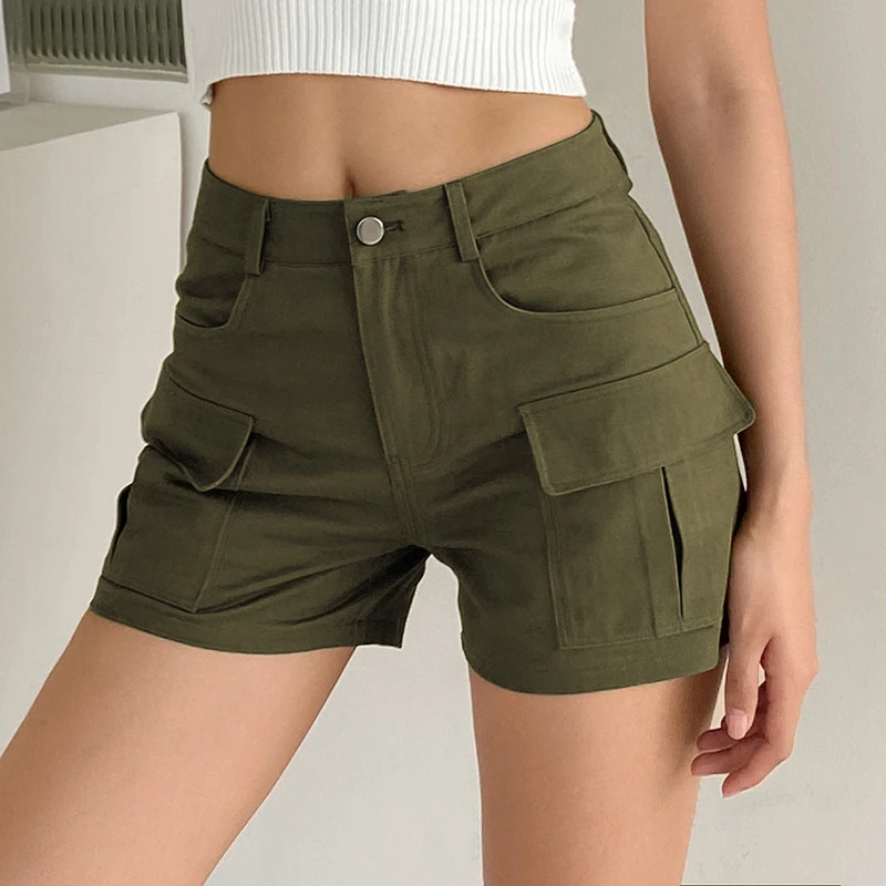 Vintage 2000s Aesthetic Army Green Y2K 