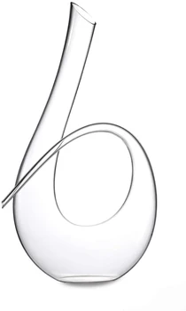 

Twisted Horn Wine Decanter Lead Free Crystal Wine Aerating Decanter that Holds (1500ml) (Twisted Horn Decanter)