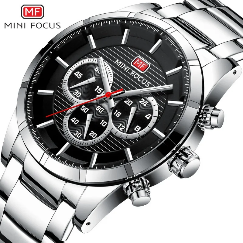 

Mini FOCUS Glorious Business MEN'S Table True Eye Timing Night Light Waterproof Fashion MEN'S Watch 0170G