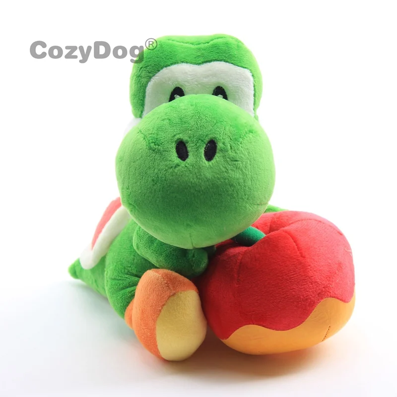 20 см kawaii Yoshi плюшевые куклы игрушки аниме Марио серии Yoshi с яблоком Куклы Дети Девочка Дети Рождественский подарок на день рождения