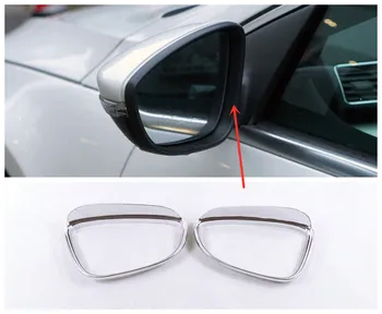 

For VW CC 2010-2019 ABS Chrome Car Rearview Mirror Rain Eyebrow Cover Trim Decoration Car styling Accessories