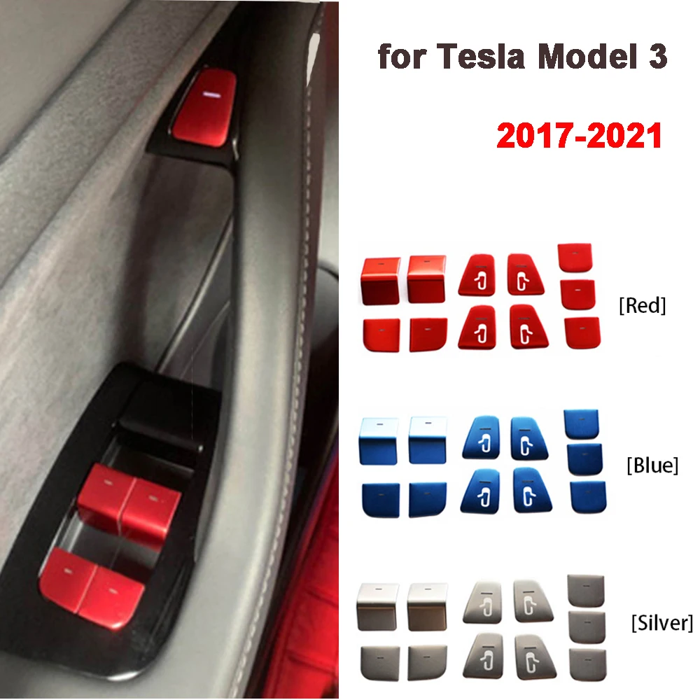 Наклейка на дверь и панель для стеклоподъемника Tesla Model 3 Y 2017-2021 | Автомобили