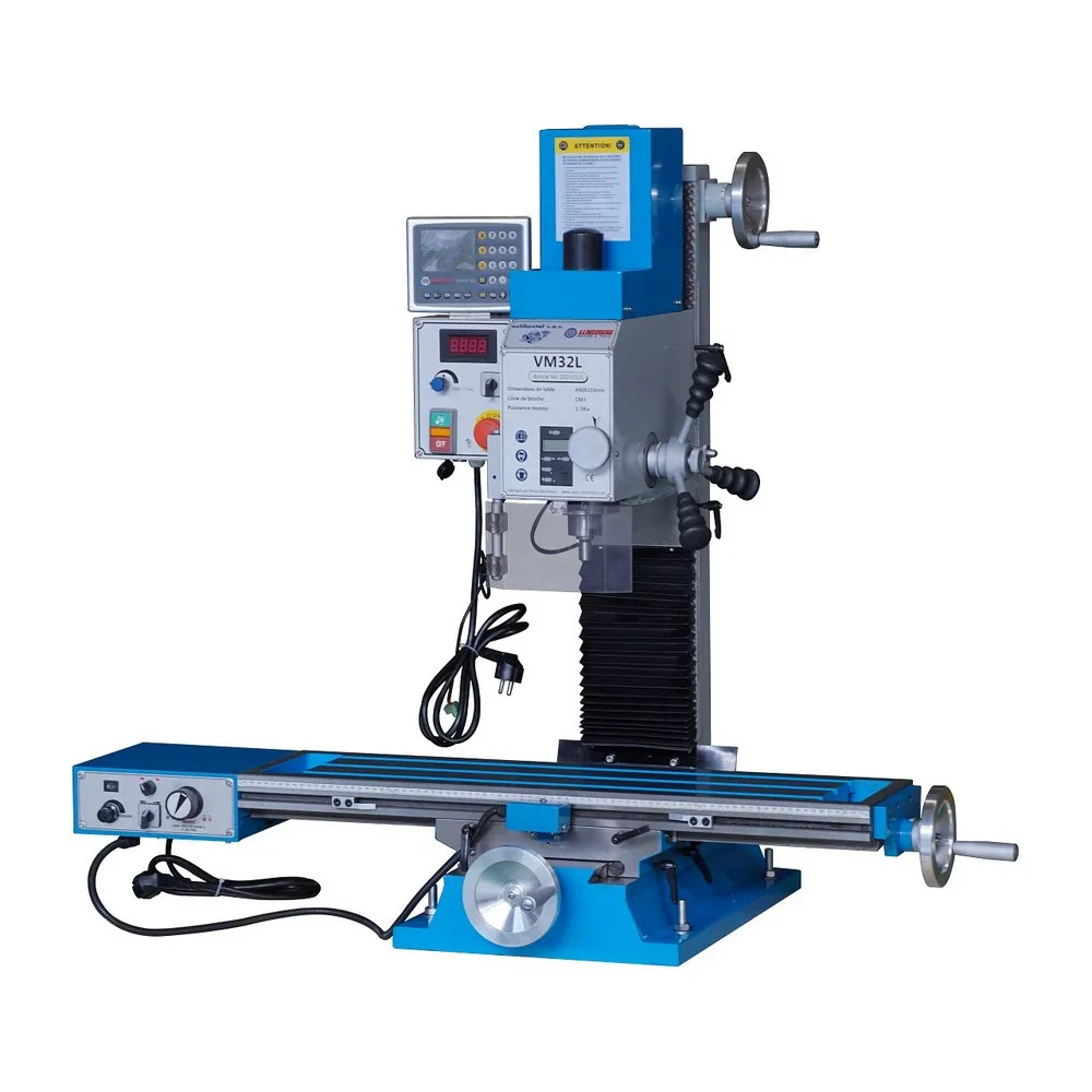 

Mini metal drilling milling machine small Desktop benchtop Variable speed brushless spindle motor MT3 30mm VM32L household tool