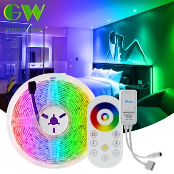 

5M 10M LED Strip RGB / RGBW / RGBWW SMD5050 RGB Color Changeable Flexible LED Light Tape + Remote Controller + 12V Power Adapter