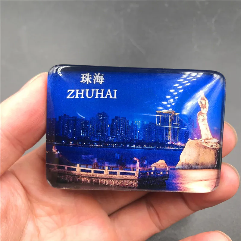 ZHUHAI Китай пекин Lijiang Guilin магниты на холодильник для путешествий юньнань чунцин туристический аттракцион магнитные наклейки на холодильник домашний декор - Цвет: ZHUHAI
