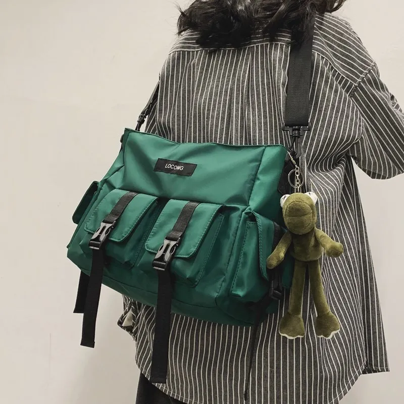 

2019 New Style Popular Brand Workwear INS Men And Women Shoulder Bag Harajuku-Style Street Students Large-Volume Function Should