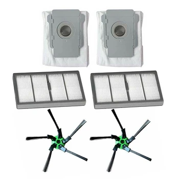 

2 Side Brush + 2 Filter Suitable + 2 Dust Bag for IROBOT ROOMBA S9 S9+ Sweeping Robot Vacuum Cleaner Accessories