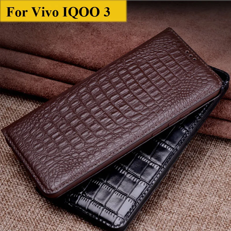 

Чехол-книжка из натуральной кожи для Vivo IQOO 3 5G, чехол-накладка на заднюю панель, чехол для Vivo IQ OO 3, защитный чехол, IQOO3