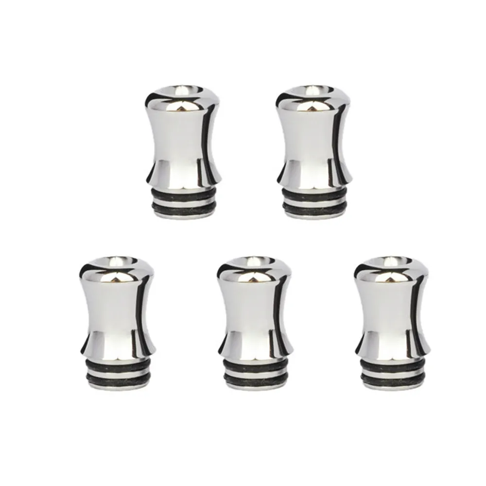 SS silver 5 шт. YUTETEC 510 PEI/POM/нержавеющая сталь капельный наконечник для Nautilus 2/для Smok Trinity Alpha Капельное сопло держатель сигареты - Цвет: SS silver
