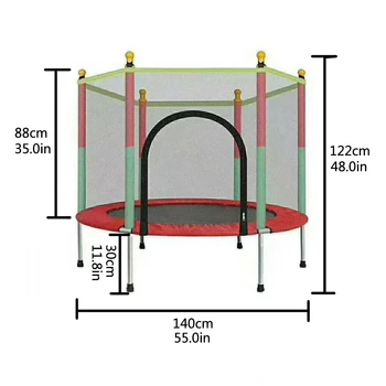 

Children Domestic Indoor Outdoor Trampoline With Handle Brain-Training Toy For Children Kid Educational Toys Birthday Gift - Red