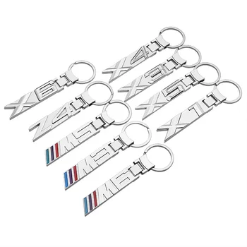

1pcs metal key chain key ring car keychain keyring Pendant gift For BMW X1 X3 X4 X5 X6 M3 M5 M6 Z4 badge Car accessories