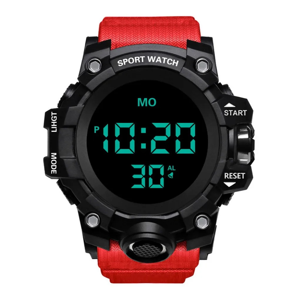 Montre Homme Роскошные Для мужчин s цифровой светодиодный часы спортивные Для мужчин напольные электронные наручные часы, кварцевые наручные часы для прогулок пешком на открытом воздухе спортивные лучший подарок Q4