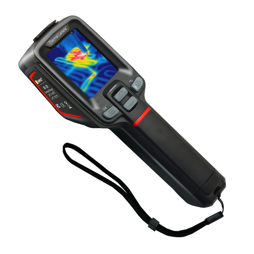US $265.56 24In LCD Display Screen 12090 Infrared Radiation Resolution Portable Thermal Camera Thermal Imager IR Indicator Thermal Camera