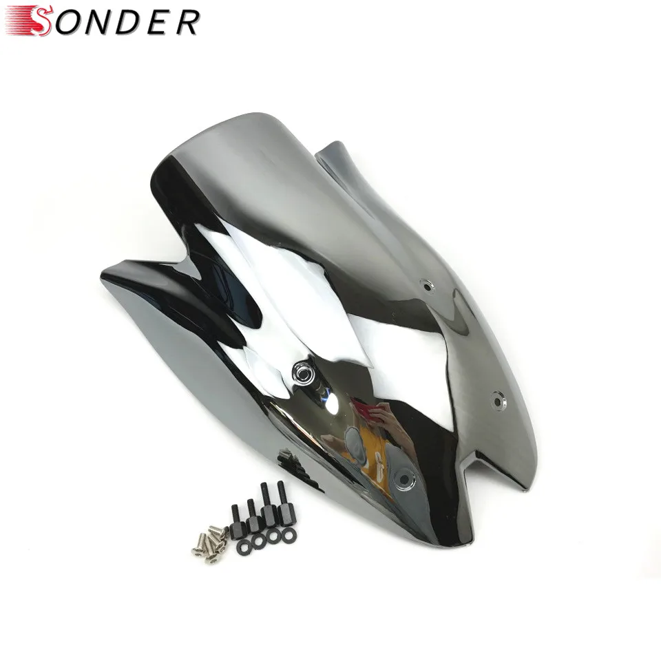 Screen Windshield Windscreen Airflow Wind Shield Deflectors accessories For Kawasaki Z1000 Z 1000 2010 2011 2012 2013 Parts