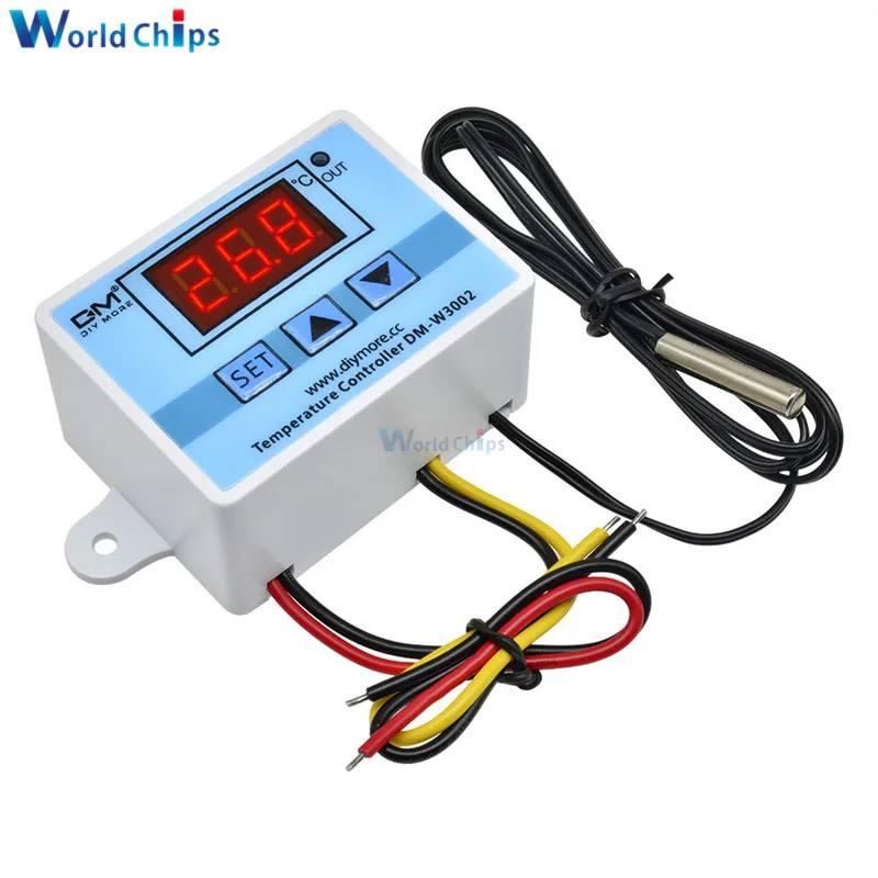 XH W3002 DC 12V 24V AC 110V 220V 10A цифровой светодиодный регулятор температуры термостата с
