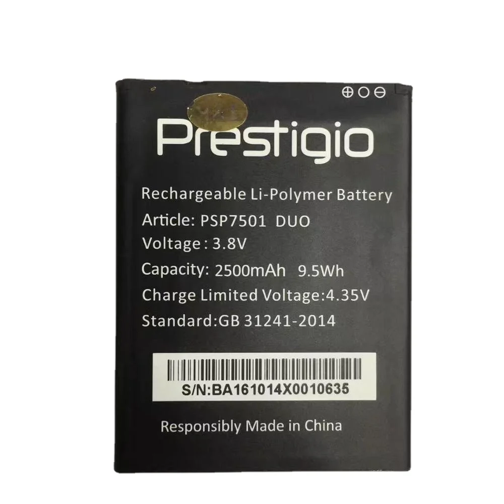 New for Psp7501Duo 100% Original 2500mAh Replacement Battery Prestigio PSP7501 Duo Smart Phone | Мобильные телефоны и