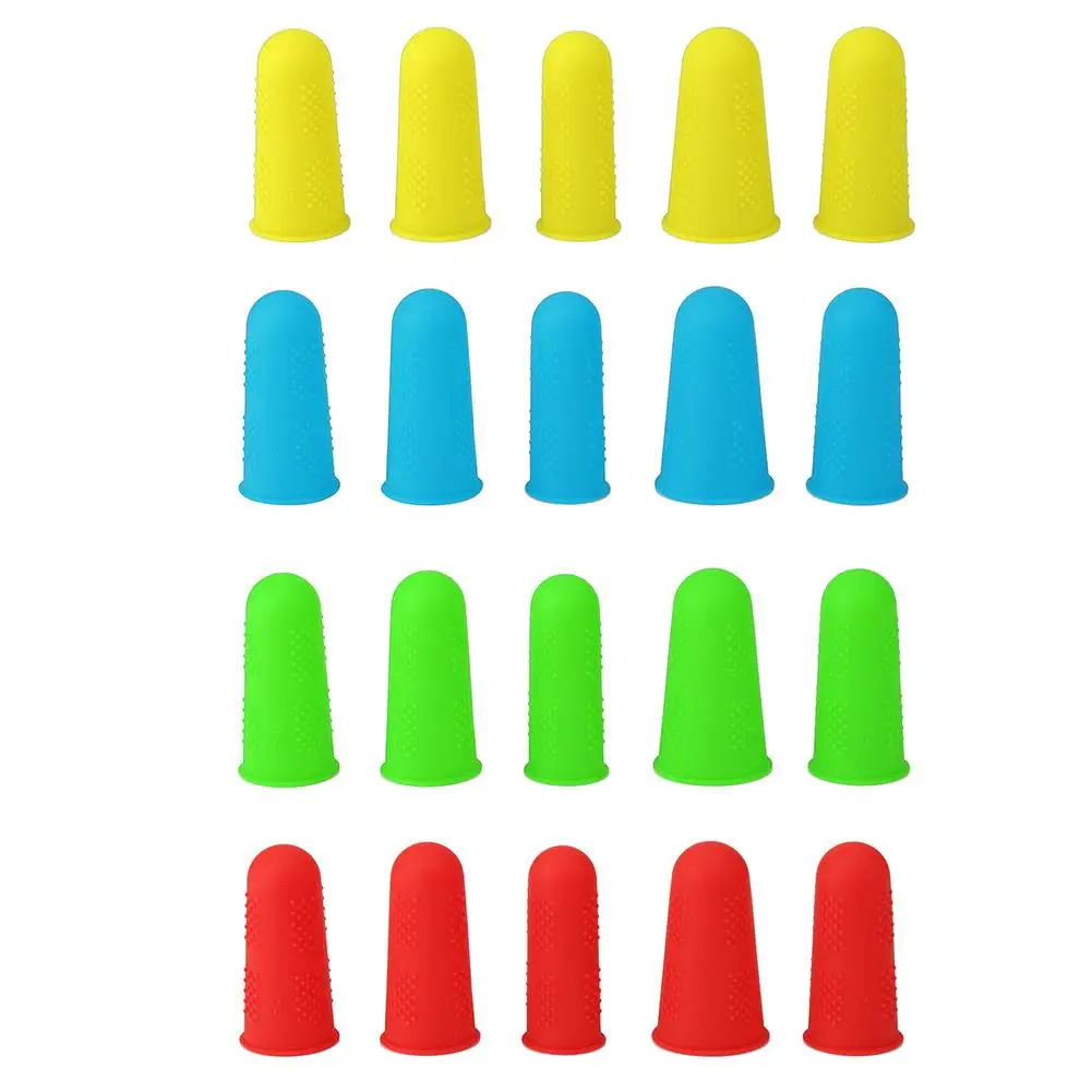 Anti-slip Hot Glue Gun Finger Caps Silicone Finger Cover Sleeve Protector Vegetable Cutter Guard Kitchen Accessories
