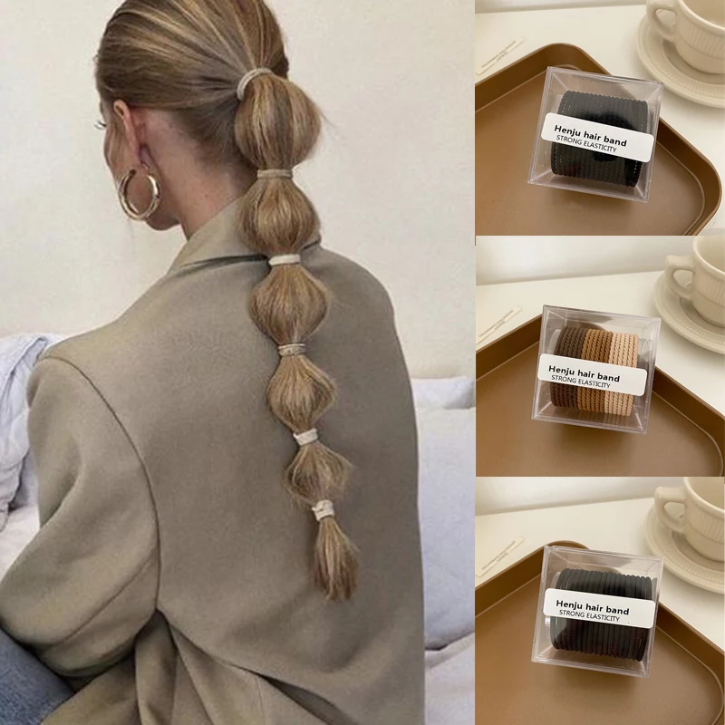 

Ruoshui Woman Nylon Strong Elasticity Hair Ring Girls Rubber Band Scrunchies Women Hair Accessories Headwear Hair Rope Gum