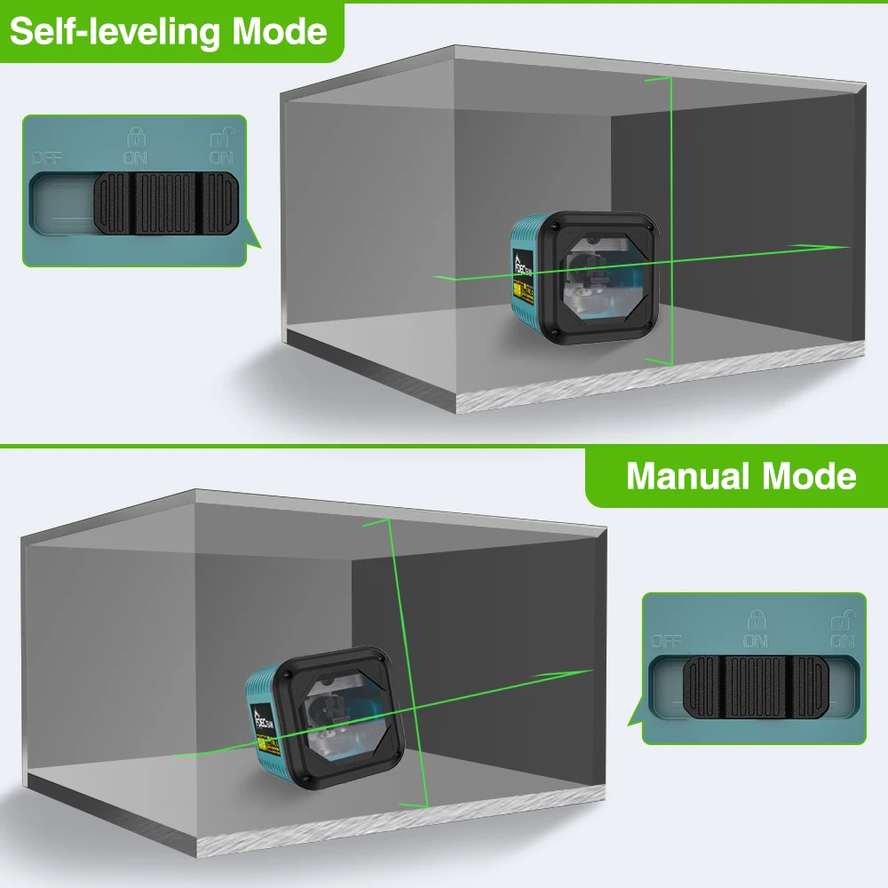 Decteam 2 Lines Laser Level Powerful Self Leveling Green Beam Horizontal Vertical Cross Line лазерный уровень Tools with Tripod