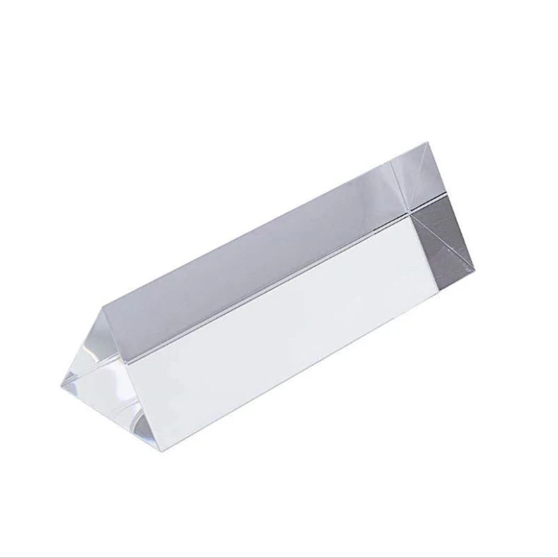 

1pcs Optical Glass Right Angle Reflecting Triangular Prism For Teaching Light Spectrum Rainbow prism Optical Instruments