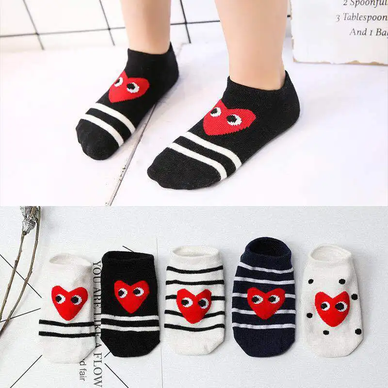 

2019 Spring And Autumn New Style Children Cotton Mesh Short Socks Sweat Absorbing Breathable Thin Men And Women Baby No-show Soc