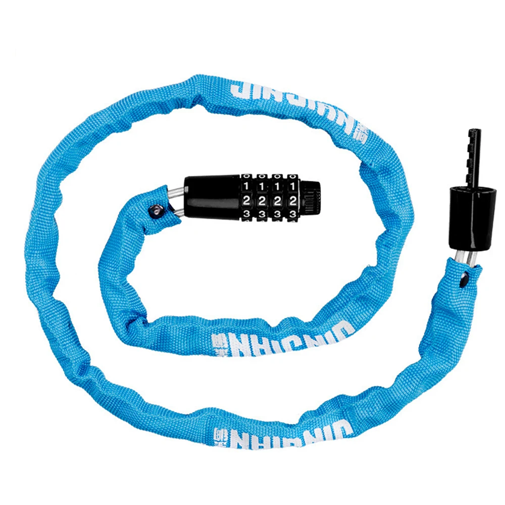 

Bicycle lock 4 digits code lock universal chain lock MTB road bike motorcycle anti-theft safety chain lock bicycle accessories