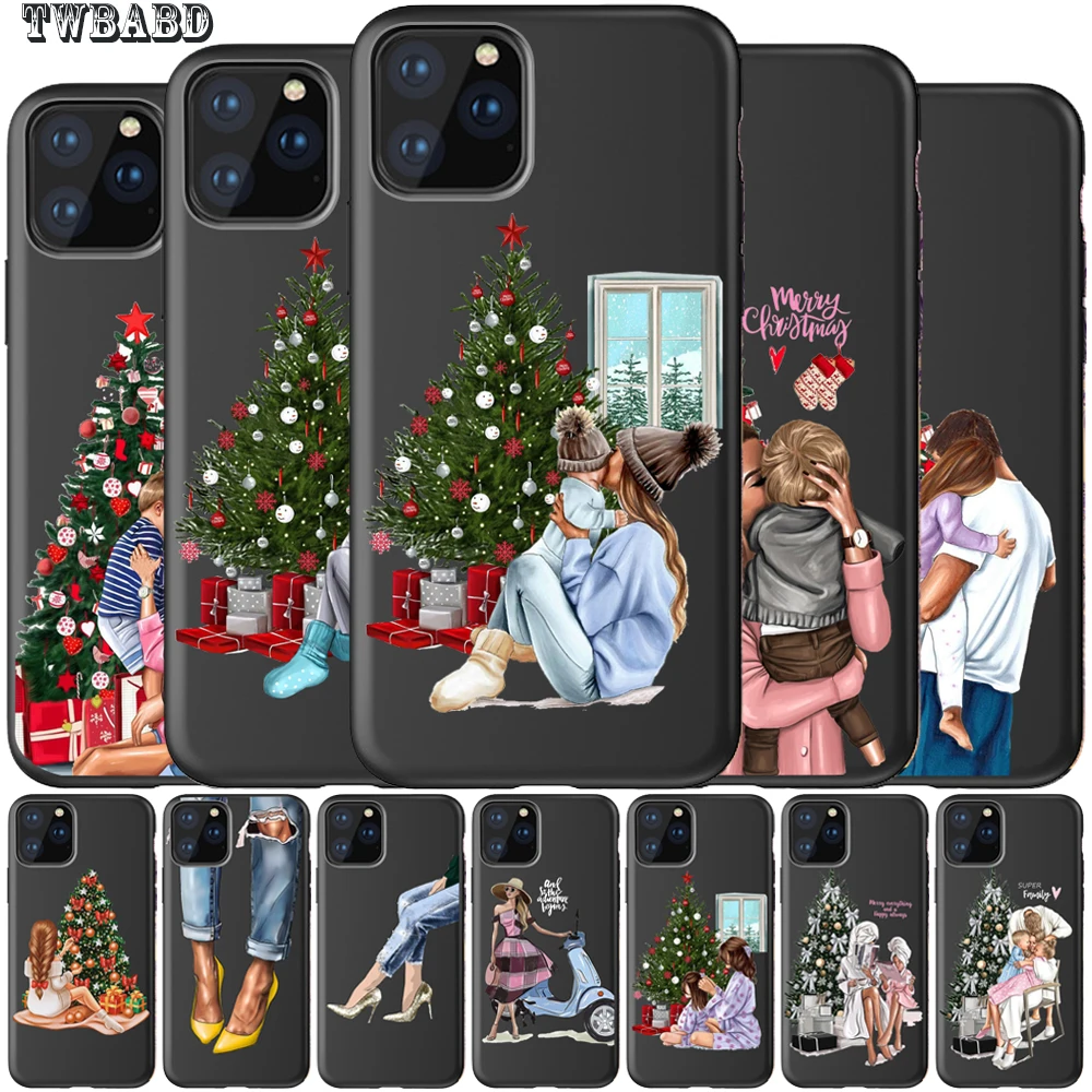 Чехол-накладка для iphone 11 Pro Max 8 7 X XS XR 6 Plus 5S SE с изображением рождественской елки |