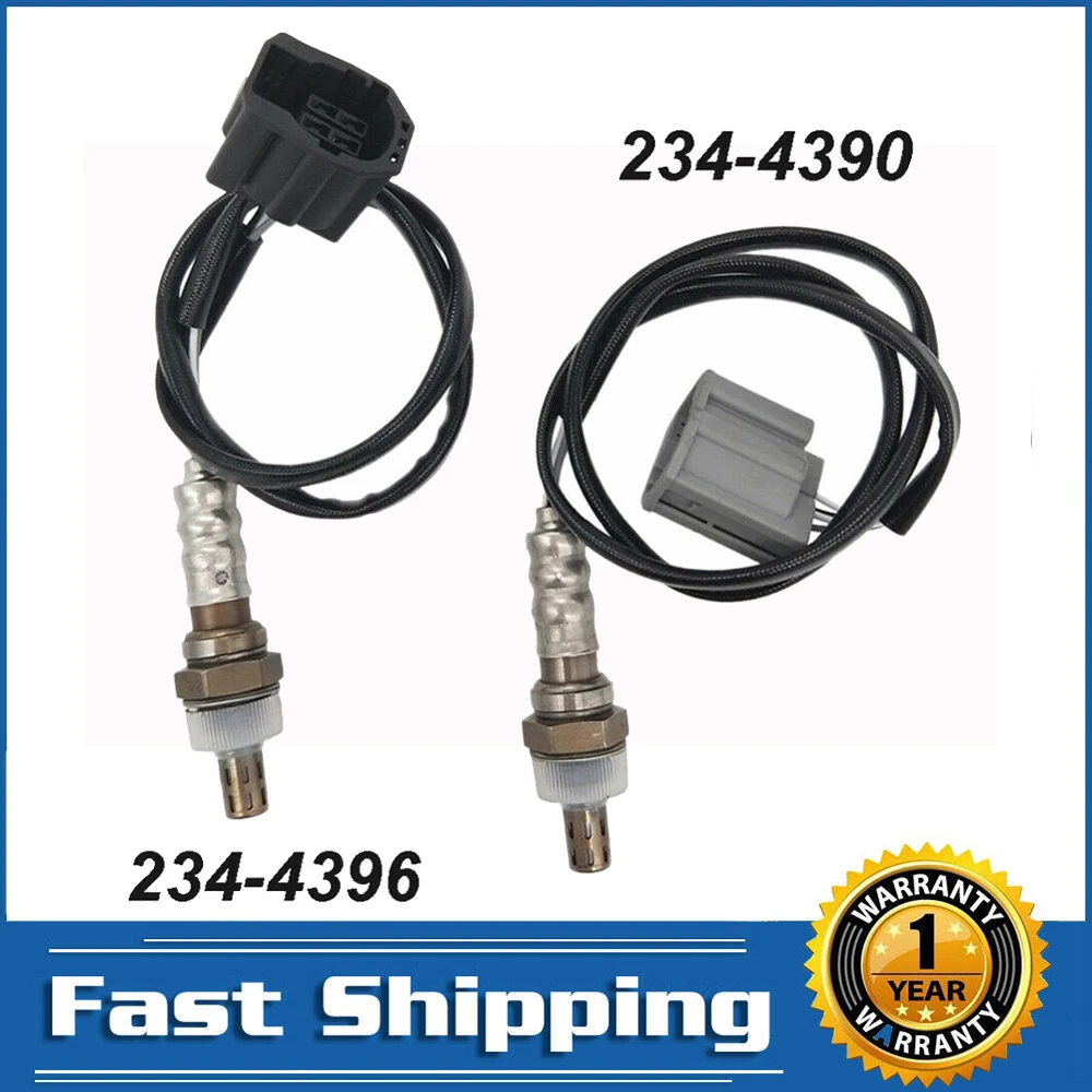 2 uds O2 Sensor de oxígeno para Mazda 5 2.3L 2006-2007 Mazda 3 2.0L 2.3L 2004, 2005 arriba abajo 4 cables Lambda de piezas de automóviles