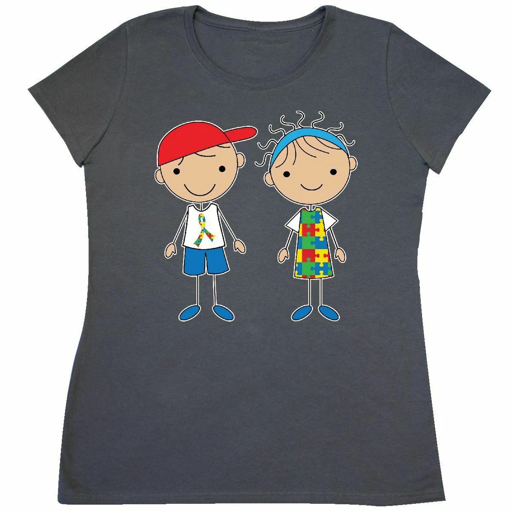 Inktastic аутистический спектральный синдром женский месяц футболка Autistic Pdd