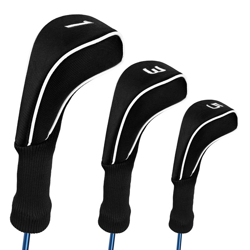 

Super sell-Golf Head Covers Driver 1 3 5 Fairway Woods Headcovers for Most Golf Club and Driver Clubs
