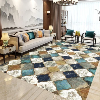

Modern Printing Geometric Door Mat Entrance Anti-slip Mats Kids Carpets Rug For Living Room Table Sofa Bedroom Alfombra