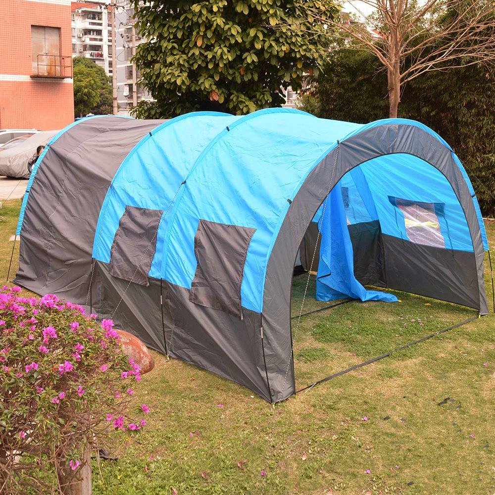 5 8 Person Big Tunnel Tent Outdoor Waterproof Camping Tent House For